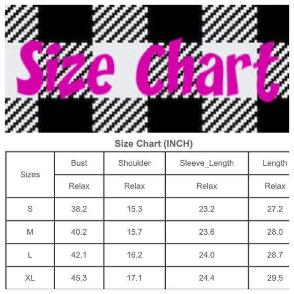 Black Shirt Black & White Plaid Sleeves - Picture 7 of 7